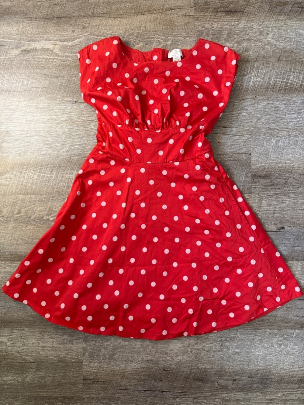 Kate Spade Girls Red Polka Dot Dress Size 14Y